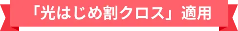 「光はじめ割クロス」適用